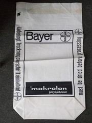 Vintage BAYER Pharmaceuticals Makrolon Polycarbonat Chemical Compound Bag 1970s