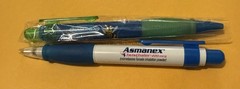 2 Nasonex & Asmanex Pharmaceutical Advertising Collectible Promo Ballpoint Pen