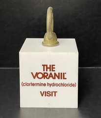 Vintage 1974 Voranil Clortermine Pharmaceutical Rep Marketing 2 lb Paperweight