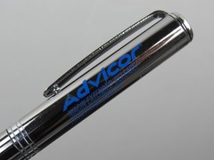 Advicor Metal PENS Drug Rep Pharmaceutical Promo Medical Advertising Lot of 2