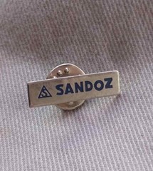 🔴SANDOZ Pharmaceuticals pin LSD Albert Hofmann Logo pin badge🔴