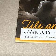 Tile And Till Magazine Eli Lilly And Company May 1936 Indianapolis Indiana