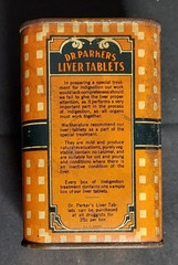 Old Advertising Medicine Tin Dr Parker’s Treatment Parker Medicine Co Cincinnati
