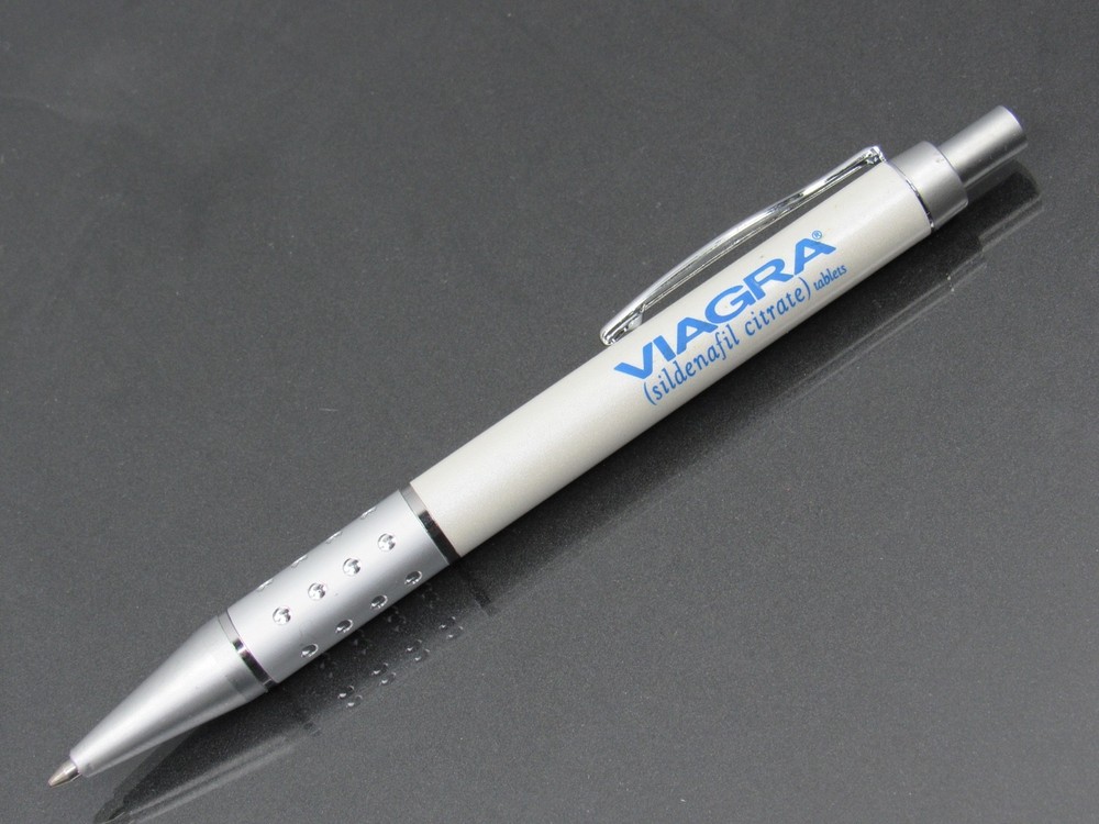Rare Stunning VIAGRA PEN Drug Rep Pharmaceutical Promo Advertising Metal Plastic