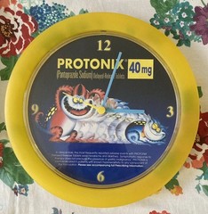 Protonix Wall Clock Pharmaceutical Collectible Drug Rep Janssen Ortho Mcneil