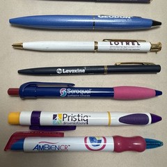 Vintage Pharamaceutical Drug Rep Promo Collectible Promotional Pens Lot 9 Writes