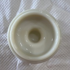 Vintage Darvon Compound-65 Apothecary Pharmaceutical Custard Glass Jar with Lid