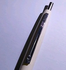 Vintage BIC CLIC MEFOXIN Drug Promotional Ballpoint Click Pen Ad blue white USA