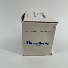 Brockway Dropper Service Amber Glass Bottles 1oz 12 Pack Vintage
