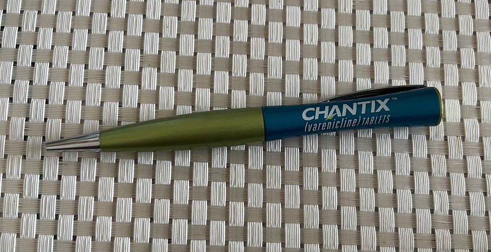 Drug Rep Pharmaceutical Memorabilia Metal CHANTIX Twist Pen