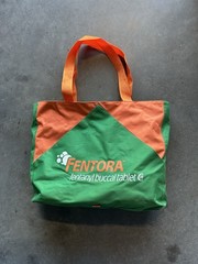 Vintage Rare FENTORA Drug Rep Pharma Merch Zippered Tote Bag Front Flap Fentanyl
