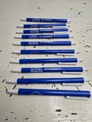Pharmaceutical Drug Rep Pen Lot Of 10 Ortho Tri-Cyclen Geodon Pepcid Plavix