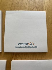 Zostavax 8 Sticky Note Pads Pharmaceutical Rep Advertisement Shingles NEW 4″x4″