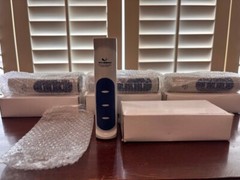 Vintage Original Lot of Four (4) Pfizer „Exubera“ Standup Desk Stapler & Staples
