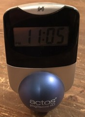 Actos Pharmaceutical Drug Rep Clock Alarm Date Balances On Ball