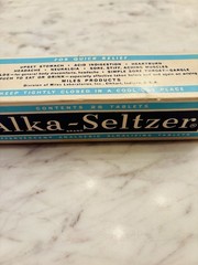 Alka-Seltzer Vintage Effervescent Tablets Box & Tube, 25 Tablets. Vintage