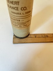 Vintage Testing Mailing & Glass Sample Tubes United Benefit Insurance Omaha