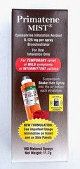 Primatene Mist Epinephrine Inhalation Aerosol 160 Sprays 11.7g (EXP – 10/27)