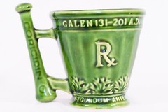 Vintage Pharmaceutical Advertising Coridicin RX Glazed Schering Mug Collectible