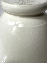 Vtg Eli Lilly Co. Ceramic Mortar & Pestle Cream Canada Collingwood Ont. Pharmacy