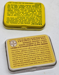 Vintage Anacin & Bayer Aspirin Pain Reliever Empty Mini Tin Containers Bundle
