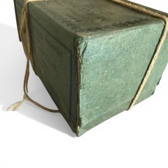 Antique Bromo-Caffeine Box Keasbey & Mattison Apothecary Headache Cure c1900 Vtg