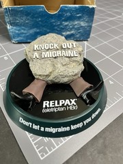 Pfizer RELPAX „Knock Out A Migraine“ DRUG REP Paperweight Pharma HEADACHE Toy