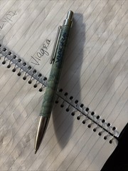 Heavy Metal Viagra Pharmaceutical Rep Pen. Marbled design. Still writes