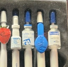 Vintage Pharmaceutical Drug Rep Pens, Pfizer, Curasan Adverts Lot Of 10 Collect