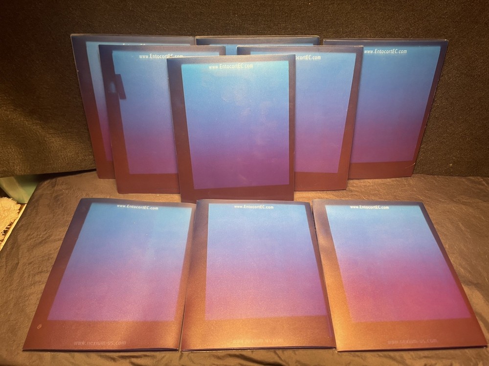 9 (Nine) Nexium Pharmaceutical New Drug Rep Pens, Notepad, and Mini Binders