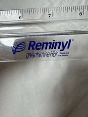 Drug Rep Pharmaceutical Reminyl Galantamine Clear Plastic Ruler Collectible