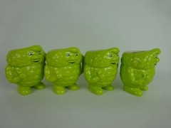 Actos Pharmaceutical Coffee Cup ~Lot of 4 Triglyceride Mugs ~Green Funky Cool ~*