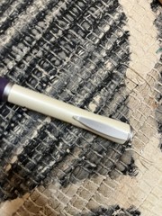 Avodart Purple Grip White Metal Twist Pharmaceutical Drug Pen Advertising NO INK