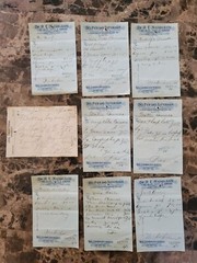 File box & 101 antique prescriptions (1913) – Codeine, Anodyne, Poisons