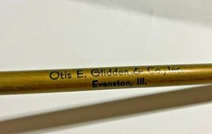 EVANSTON IL Otis Glidden ZYMENOL YEAST CONSTIPATION Advertising Pencil 1930s