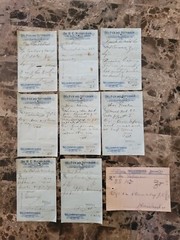 File box & 101 antique prescriptions (1913) – Codeine, Anodyne, Poisons