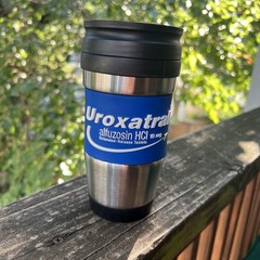 UROXATRAL Pharma Drug Rep Coffee Mug Thermos RARE Advertising Collectible