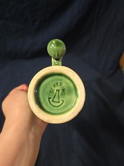 Vtg Galen Schering Advertising Coricidin Mortar Pestle Rx Mug
