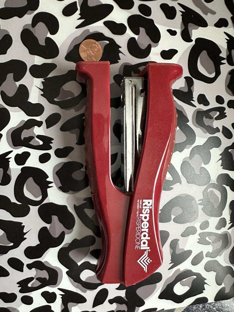 Risperdal STAPLER-Pharmaceutical Advertising-Drug Rep Sales Item FREE SHIPPING