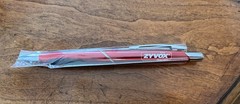 Very Rare Premium Red Metal Zyvox Pharmaceutical Drug Rep Pen. Writes