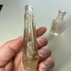 Antique Apothecary Medicine Bottles Lot of 2 Clear