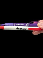 Lot 2 Nexium & AcipHex Pharma Rep Promo Pens GERD PPI Writes