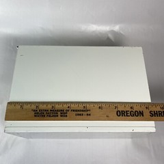Vintage Drugpak Pharmacy Prescription Filing Box Metal Apothecary Doctor Office