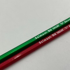 Vintage BELMONT Rexall Big Value Pencils Red Green s-845 no 2