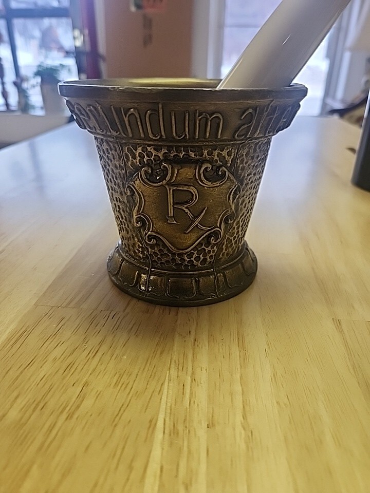 Apothecary Rx Mortar & Pestle Secundum Artem