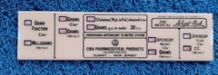 Vtg Ciba NJ Pharmaceutical Medical Slyd-Rul 1946 Conversion Apothecary – Metric