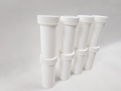 1 Oz White Plastic Ointment Container Jars With White Screw On Caps Lot Of 8