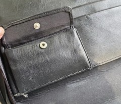 Paxil Pharmaceutical Leather Portfolio Binder Zip Around Black Embossed Logo