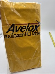 Huge Avelox Vinyl Zippered Tote Drug Rep Pharmaceutical Promo Advertising Yellow