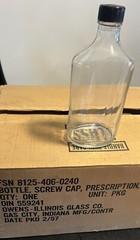 Vintage Duraglass NOS glass pharmacy 16 oz. medicine prescription Bottle